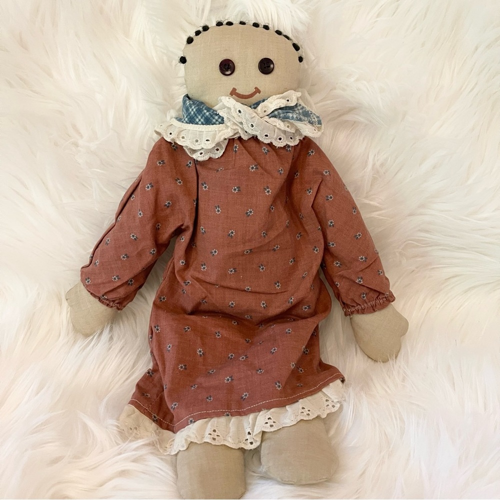 VTG Primitive Stuffed Doll - Cloth Body